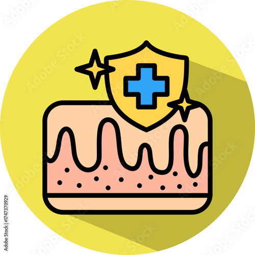 Skin Defense isometric icon