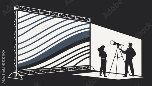 Studio Photography Session Backdrop Lighting Equipment Fashion Shoot Film Production Photo Shoot Portrait Photography Graphic Design Abstract Background Modern Art Minimalist Style Cre.