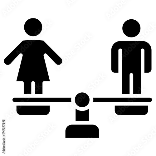 Equal Right glyph icon