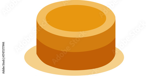 orange juice icon cake