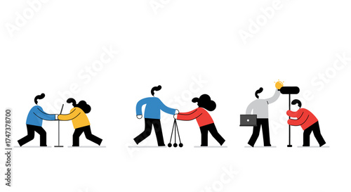 Helping Hands Collaborative Teamwork and Assistance in Various Scenarios