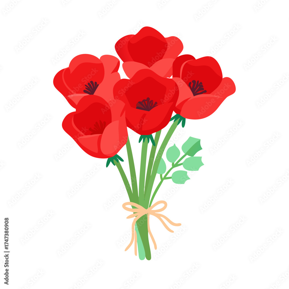 Obraz premium flower and leaf