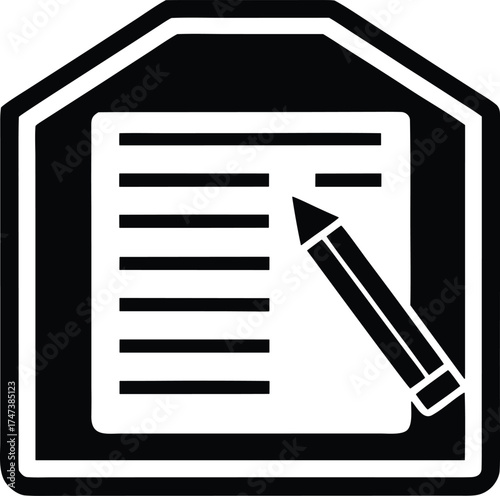 School Test vector icon.