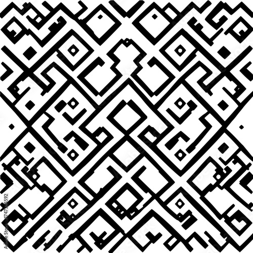 You won't believe what happens when these lines meet! a geometric pattern revealed in a stunning design