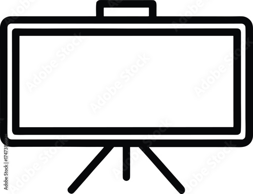 Smartboard vector icon.