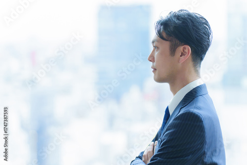 40代　ミドル　会社員　ポートレート