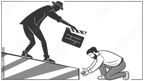 Filmmaking Clapperboard Director Crew Production Movie Making Scene Action Film Industry Cinema Video Production Behind the Scenes Movie Set Film Shoot Cinematography Filmmaking Pr.
