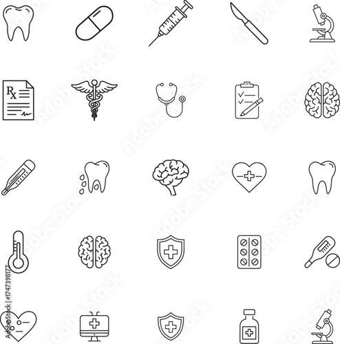 Doctor and Clinical Specialties Vector Icon Collection