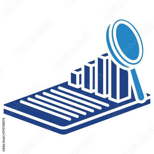 Evaluation Mini Illustration Isometric Icon. Use For Modern Concept, Print, Ui, Ux Kit, Web And App Development. Vector Related To Market, Business, Finace