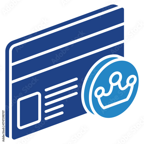 Loyalty Card Mini Illustration Isometric Icon. Use For Modern Concept, Print, Ui, Ux Kit, Web And App Development. Vector Related To Market, Business, Finace