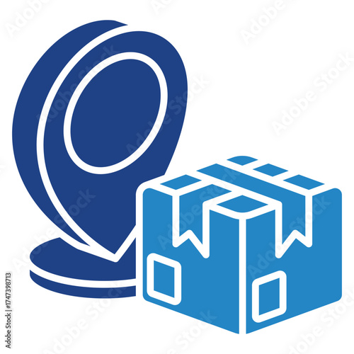 Location Mini Illustration Isometric Icon. Use For Modern Concept, Print, Ui, Ux Kit, Web And App Development. Vector Related To Market, Business, Finace