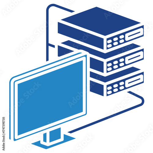Network Mini Illustration Isometric Icon. Use For Modern Concept, Print, Ui, Ux Kit, Web And App Development. Vector Related To Market, Business, Finace