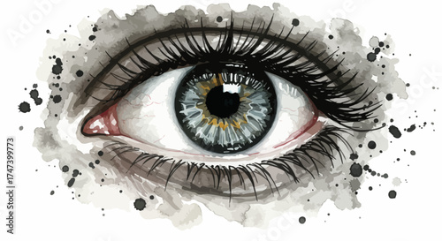 Emotional Watercolor Eye