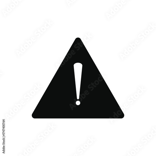 Urgent warning sign for website alerts and important safety notifications, a simple yet powerful message of potential risk and danger ahead