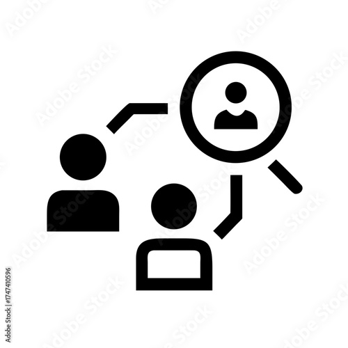 Human resources searching for employee