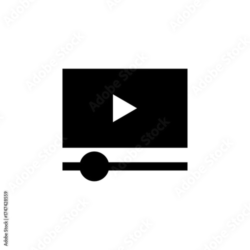 Media Player Icon for Video and Audio Application
