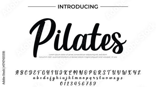 Pilates - Elegant Script Font for Smooth Handwritten Design and Creative Typography