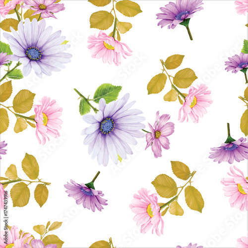 beautiful floral seamless pattern