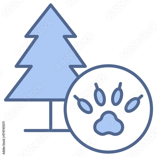 Wild Life Blue Icon