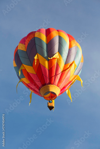 hot air balloon in flight