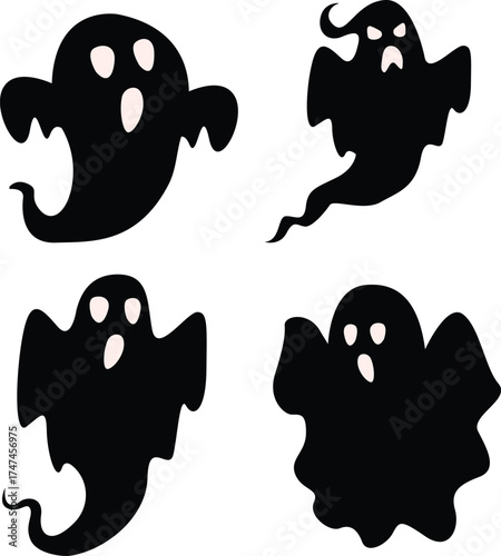 Ghost Halloween Illustration Collection