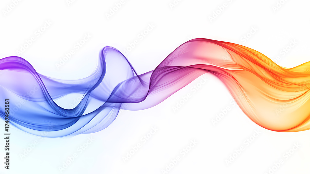 Fototapeta premium Abstract Colorful Flowing Lines