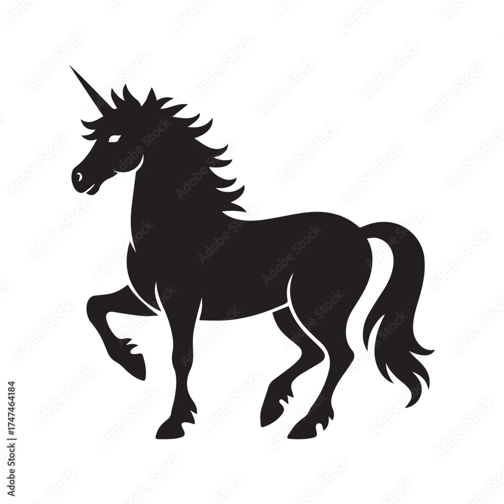 Obraz premium Unicorn silhouette