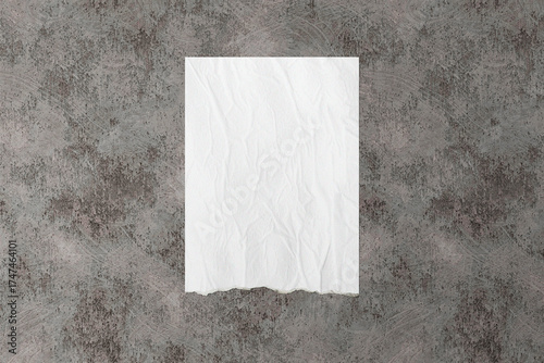 Crumpled Paper Poster Mockup