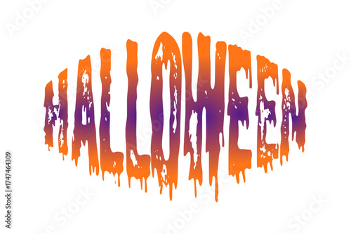 Halloween - ハロウィンHalloweenの文字の、よく目立つロゴマーク
