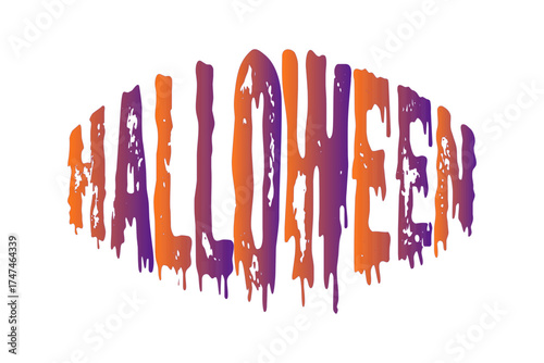 Halloween - ハロウィンHalloweenの文字の、よく目立つロゴマーク
