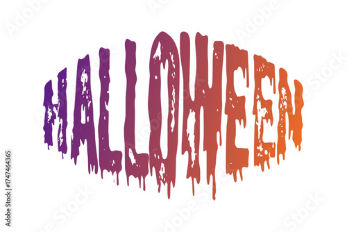 Halloween - ハロウィンHalloweenの文字の、よく目立つロゴマーク
