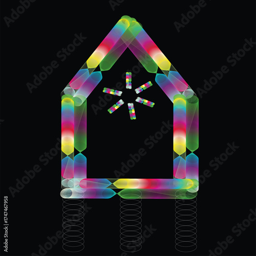 Kids Jumping Castle with Colorful Inflatable Playground Fun