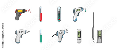 Various temperature measurement tools