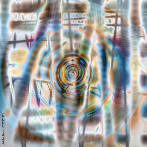 colorful abstract background texture zig-zag lines grunge