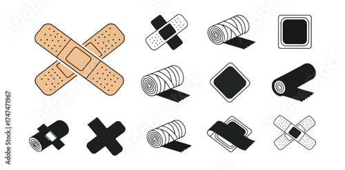 Medical bandages and adhesive bandages
