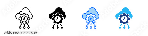 High Availability Icon Set Multiple Style Collection