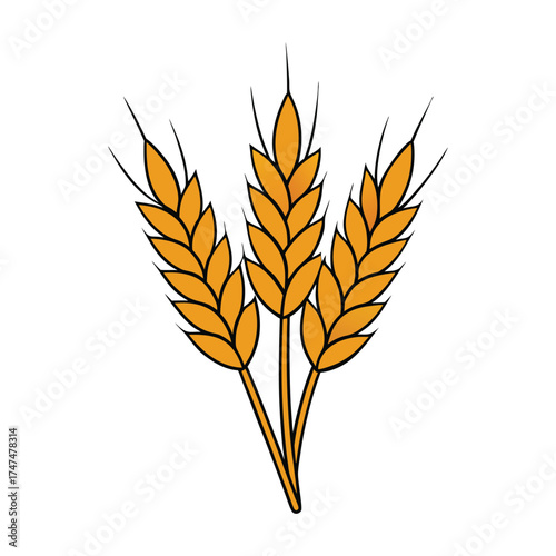 Golden wheat ears sway gently in the breeze, symbolizing abundance, harvest, and nature’s bounty with their graceful spikes and sunlit, ripened grains ready for reaping.
