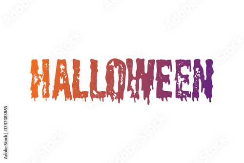 Halloween - ハロウィンHalloweenの文字の、よく目立つロゴマーク
