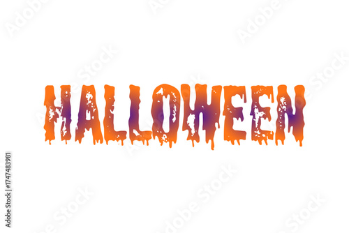 Halloween - ハロウィンHalloweenの文字の、よく目立つロゴマーク

