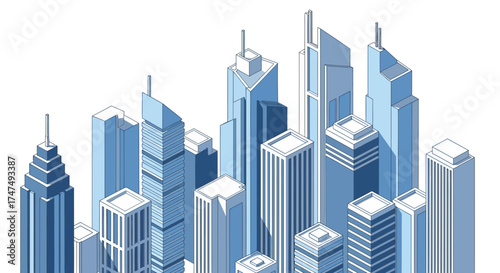 Modern skyscraper cityscape