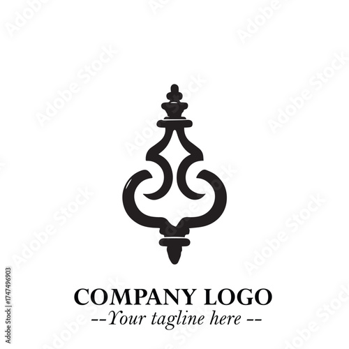 Classic Lamp Logo Symbol in Elegant Vintage Vector Design for Lighting, Interior, and Retro Branding