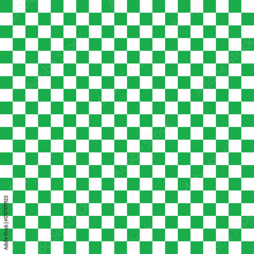 green and white checkered pattern background with merry christmas color style
