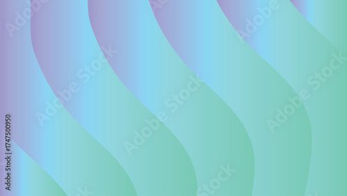 Soft Gradient Waves Abstract Background Illustration