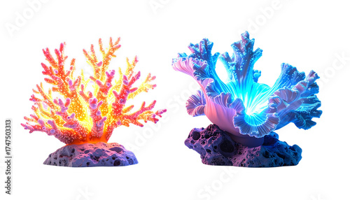 Fantasy Coral Reef in Vibrant Colors
