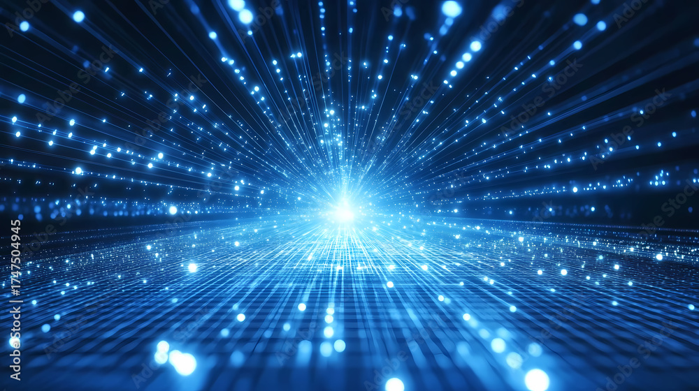 Obraz premium Digital Pathway to the Future