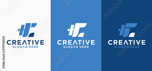 fitness logo collection with barbell combination, Barbell Fitness Gym Logo vector.