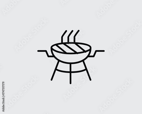barbecue grill vector illustration