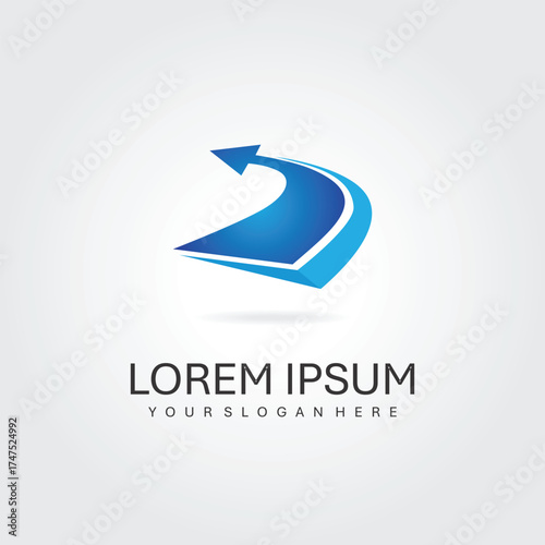 Free Download abstract arrow business logo design - GFXLoad