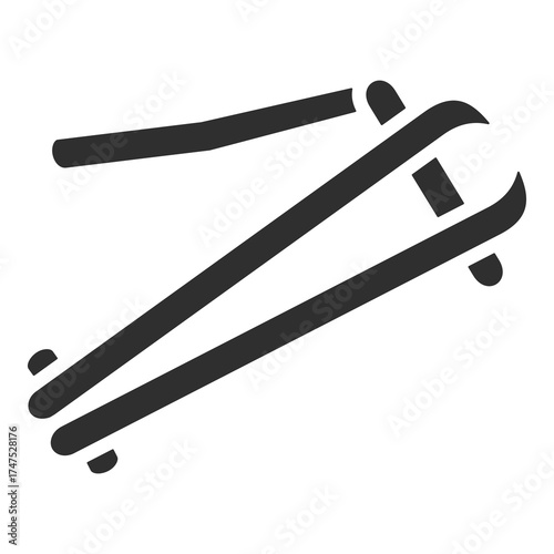 Nail Cutter Icon Single Vector Collection 