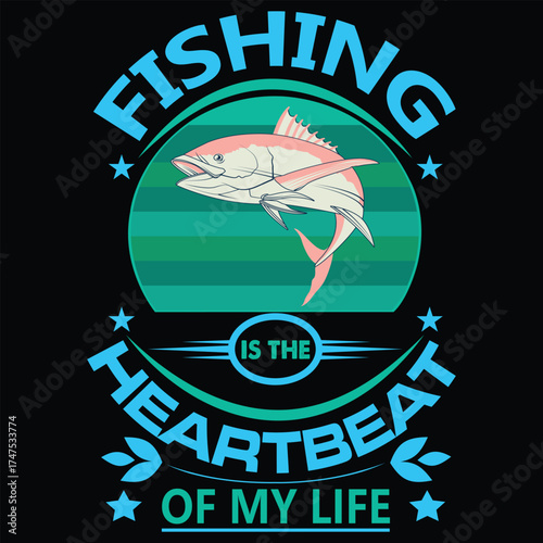 Fishing t-shirt design